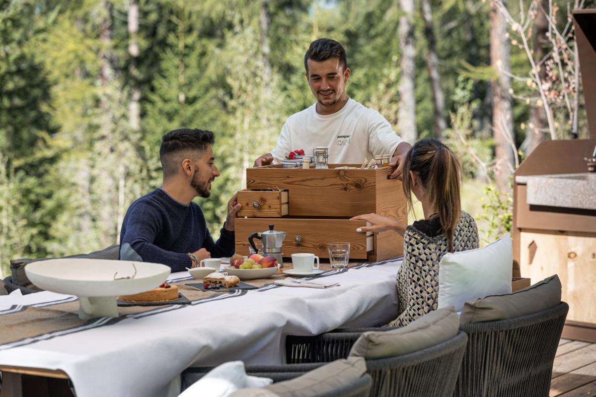 Frühstück im Chalet